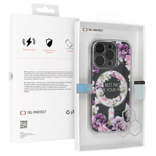 iPhone 14 - Tel-Protect Flower MagSafe tok, dizájn 6