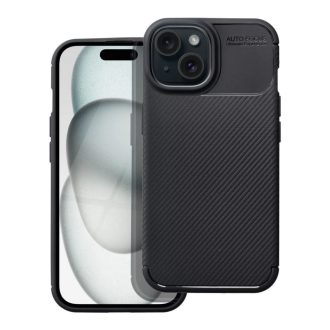 iPhone 14 Plus CARBON PRÉMIUM szilikon tok, fekete