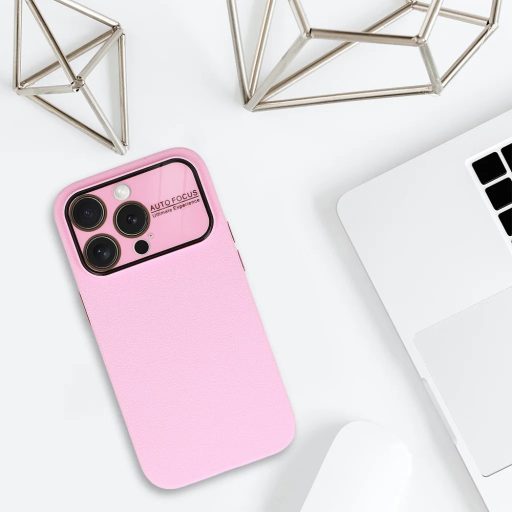iPhone 14 Pro - Tel Protect -LICHI SOFT tok - rózsaszín