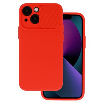 iPhone 13 Mini - Camshield SOFT szilikon tok, piros