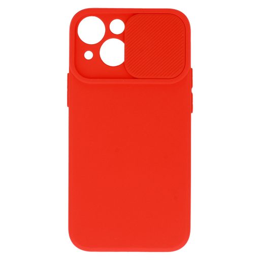 iPhone 13 Mini - Camshield SOFT szilikon tok, piros