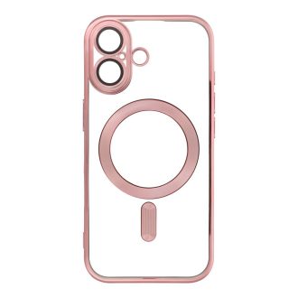   iPhone 17 ELECTRO MAG COVER MagSafe kompatibilis szilikon tok, rózsaarany