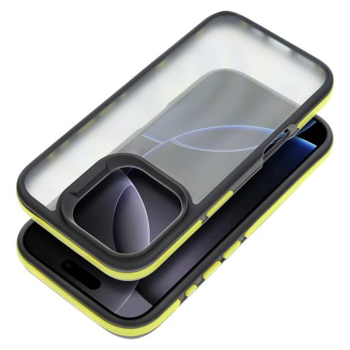 iPhone 17 - NEO tok, átlátszó matt / sárga