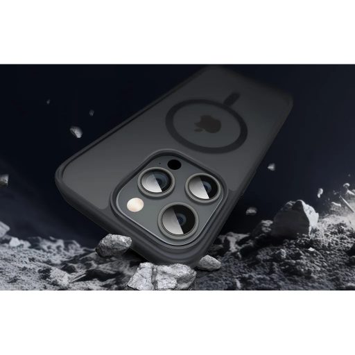 iPhone 15 Pro Max - UGREEN LP751 MagSafe tok, fekete kerettel