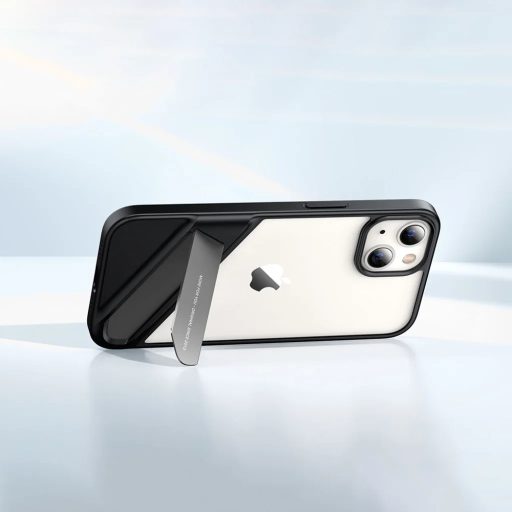 iPhone 13 Pro - UGREEN Fusion tok, kihajtható állvánnyal, fekete