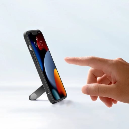 iPhone 13 Pro - UGREEN Fusion tok, kihajtható állvánnyal, fekete