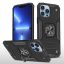  iPhone 14 Pro Max - RING ARMOR páncéltok, kihajtható támasszal - FEKETE