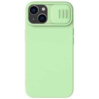 iPhone 14 Plus - Nillkin CamShield Silky szilikon tok, zöld