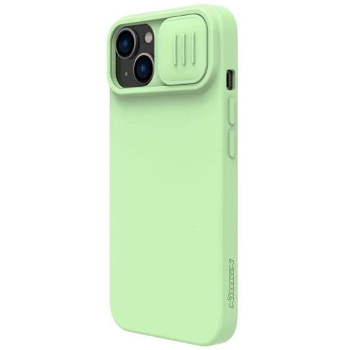 iPhone 14 Plus - Nillkin CamShield Silky szilikon tok, zöld