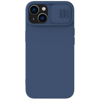 iPhone 14 Plus - Nillkin CamShield Silky szilikon tok, kék