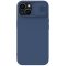 iPhone 14 Plus - Nillkin CamShield Silky szilikon tok, kék