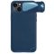 iPhone 14 Plus - Nillkin Camshield Leather S bőr tok, kék
