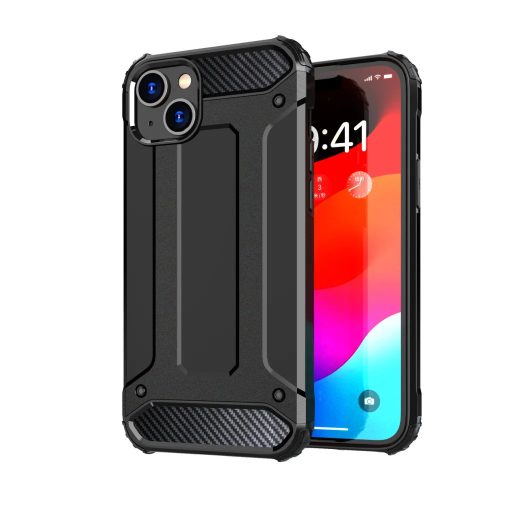 iPhone 15 Plus - ARMOR páncéltok - FEKETE