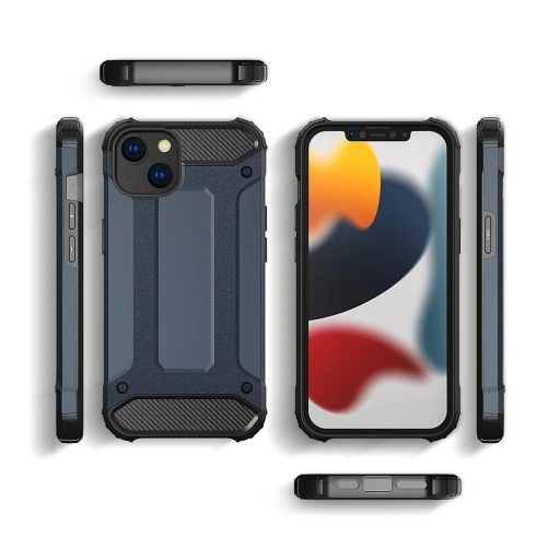 iPhone 15 Plus - ARMOR páncéltok - szürkéskék