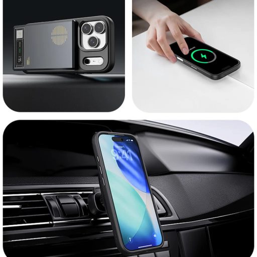 iPhone 17 Air - ROCK -  Guard Lens Protection Series, MagSafe - Fekete / átlátszó
