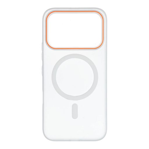 Honor 600 / 600 Pro - GO ORANGE kemény hátlap tok, MagSafe, fehér