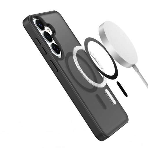Samsung Galaxy S26 - DUX DUCIS YIND MagSafe kompatibilis tok, átlátszó / fekete
