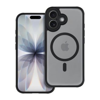   iPhone 17 - FULL MATTE MAG kemény hátlap tok, MagSafe, fekete