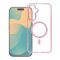 Samsung Galaxy A27 5G - FRAME CLEAR HYBRID MAG - kemény hátlap tok, MagSafe, rózsaszín