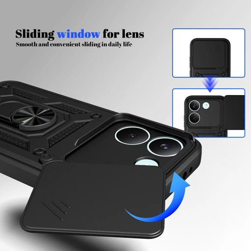 Xiaomi 17T Pro - Techsuit - CamShield - páncéltok, fekete