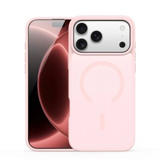   Apple iPhone 17 Pro - 18 Pro - DUX DUCIS YIND MagSafe kompatibilis tok, átlátszó / világos rózsaszín