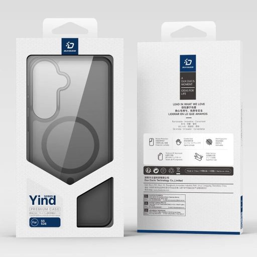Apple iPhone 17 Pro - 18 Pro - DUX DUCIS YIND MagSafe kompatibilis tok, átlátszó / világos rózsaszín