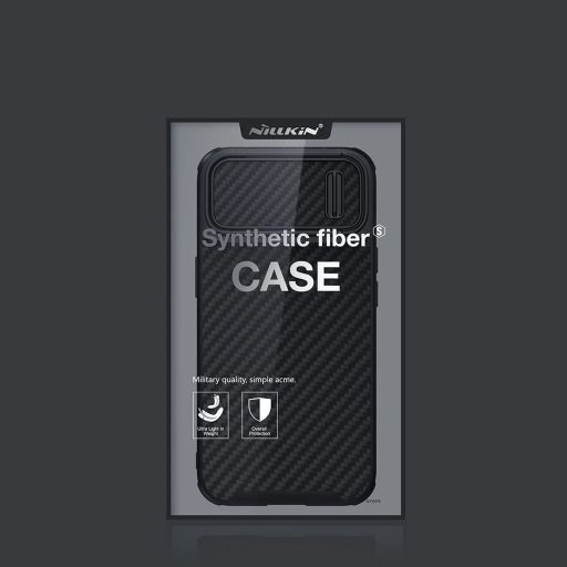 iPhone 14 - Nillkin Synthetic Fiber S tok, fekete