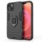 iPhone 14 - RING ARMOR páncéltok, mágneses kihajtható gyűrűvel - FEKETE