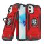  iPhone 14 - RING ARMOR páncéltok, mágneses, kihajtható gyűrűvel - Piros / Fekete