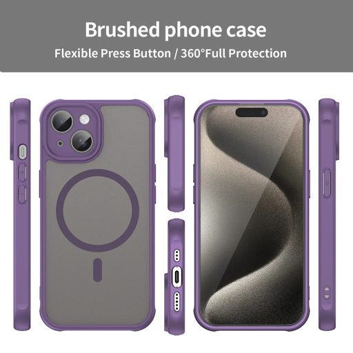 iPhone 15 - Techsuit - HaloFrost II MagSafe - Lila