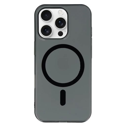 iPhone 15 - Slim Magsafe átlátszó tok - Fekete