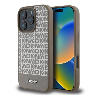 iPhone 16 Pro Max - DKNY - Bőr MagSafe tok, Barna