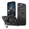 iPhone 16 Pro Max - Hybrid Armor Trendy tok, MagSafe támogatással, Fekete