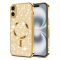 iPhone 16 - Techsuit - GLITTER MagSafe tok, Arany