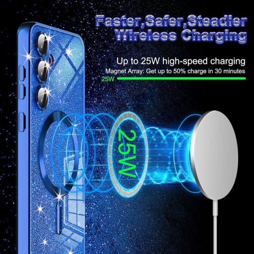 iPhone 16 - Techsuit - GLITTER MagSafe tok, Arany