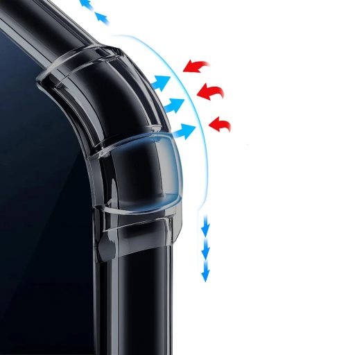 Xiaomi 17T - Techsuit - Ütésálló szilikon tok, átlátszó / füstfekete