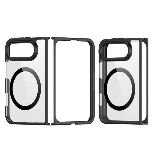Phone Duo - DUX DUCIS AIMO Mag tok, zsanérvédelem nélkül, átlátszó / fekete