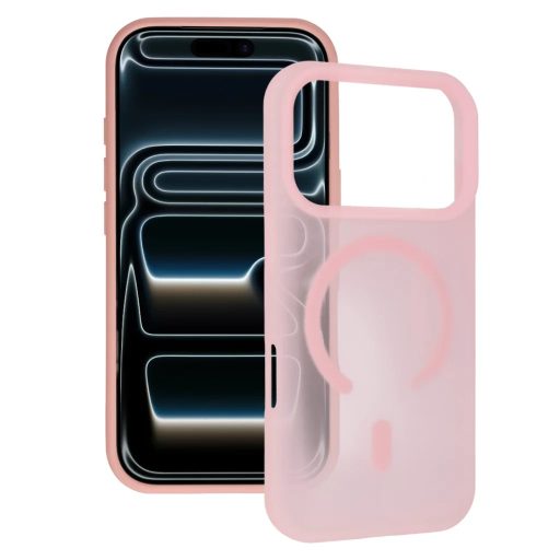 iPhone 17 - Tel Protect - Mist Matte tok, MagSafe, világos rózsaszín