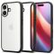 iPhone 17 - SPIGEN - Ultra Hybrid átlátszó tok, matt fekete kerettel