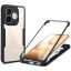 Honor 600 Lite - TECHSUIT ColorVerse 360 tok + képernyővédő, átlátszó / fekete