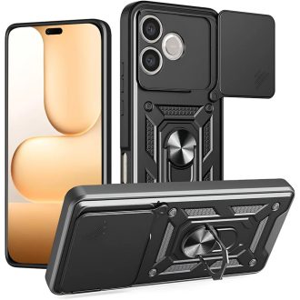 Honor X5C Plus - Techsuit - CamShield - páncéltok, fekete