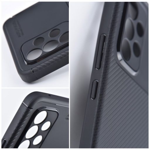 Samsung Galaxy A36 5G - CARBON PRÉMIUM szilikon tok, fekete