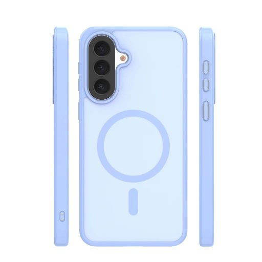 Samsung Galaxy A57 5G - FULL MATTE MAG kemény hátlap tok, MagSafe, kék
