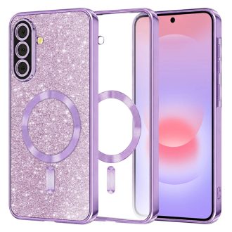  Samsung Galaxy A37 5G - Techsuit GLITTER MagSafe tok, Világos Lila