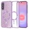 Samsung Galaxy A36 5G - Techsuit GLITTER MagSafe tok, Világos Lila