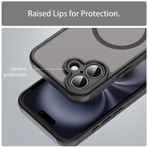 iPhone 16 - Techsuit - HaloFrost II MagSafe - Fekete