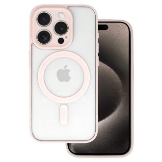 iPhone 16 - Színes AKRIL MagSafe tok - Világos rózsaszín