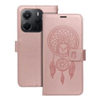   Samsung Galaxy A56 5G - MEZZO oldalra nyíló notesz tok, rózsaarany, álomfogó mintával