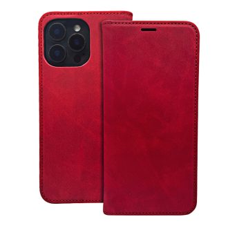    Samsung Galaxy A06 5G SUEDE oldalra nyíló notesz tok, piros