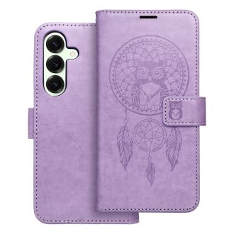   Xiaomi Redmi 14C MEZZO oldalra nyíló notesz tok, lila, álomfogó mintával
